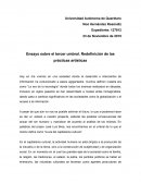 Ensayo sobre el tercer umbral. redefinición de las prácticas artísticas