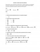 ENCUESTA: TURISTA QUE VISITA AREQUIPA