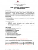 Influencia de movimientos indígenas en la política ecuatoriana