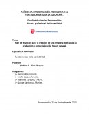 Plan de Negocios para la creación de una empresa dedicada a la producción y comercialización Yogurt natural