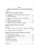 SUSPENSIÓN DE GARANTÍAS Y FACULTADES EXTRAORDINARIAS