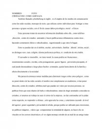 CIBERACOSO COMO AMENAZA. Página 1