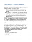 Introducción a la Inteligencia de Negocios