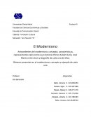 Antecedentes del modernismo