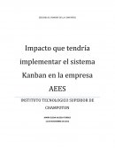 Impacto que tendría implementar el sistema Kanban en la empresa AEES
