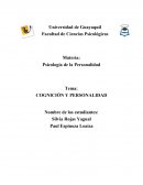 COGNICIÓN Y PERSONALIDAD