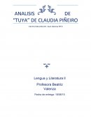 ANALISIS DE “TUYA” DE CLAUDIA PIÑEIRO