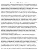 Filosofia del conocimiento.