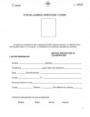 FICHA DEL ALUMNO/A: ORIENTACIÓN Y TUTORÍA