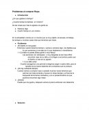 Problemas al comprar ropa