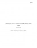 THE INTENSIFICATION OF LATIN AMERICAN IMMIGRATION IN THE UNITED STATES