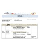 Plan de Clases. Datos Generales
