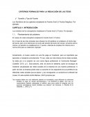 CRITERIOS FORMALES PARA LA REDACCIÓN DE LAS TESIS