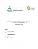 POLÍTICAS EDUCATIVAS Y GLOBALIZACIÓN NEOLIBERAL: ANÁLISIS Y DISCURSOS PRINCIPALES