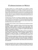 El abstencionismo en México