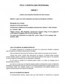 ÉTICA Y DEONTOLOGÍA PROFESIONAL.