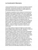 Aculturación Mexicana, resumen