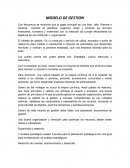Modelo de gestion. COMO LO APLICARIA EN MI UNIDAD