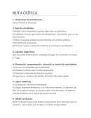 Tema- Ruta critica