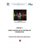 Cómo controlar su sitema de franquicias: Proyecto final "Manual de operaciones"