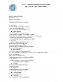 CIENCIAS DE LA VIDA: INFORME DE SALIDA DE CAMPO