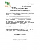 Acuerdo individual de prácticas profesionales