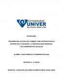 EL RESUMEN DEL ESTUDIO DEL HOMBRE COMO INTRODUCCION AL ESTUDIO DE LA SOCIEDAD, LA PERSONALIDAD INDIVIDUAL Y SUS INGREDIENTES SOCIALES