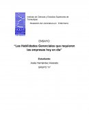 Las Habilidades Gerenciales que requieren las empresas hoy en día