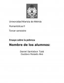 Ensayo de Pobreza y desigualdad social