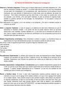 ACTIVIDAD INTEGRADORA *Proyecto de Investigación