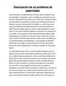 Descripción de un problema de paternidad