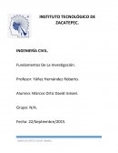 Fundamentos De La Investigación. Ingeniería Civil