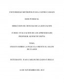 Ensayo desde el salón de clases