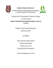 GRUPO CONSTRUCTOR ESPECIALIZADO S.A DE CV. Página 1