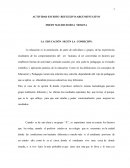 LA EDUCACIÓN SEGÚN LA CONDICIÓN