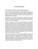 ¿En qué beneficia al maestro conocer las teorías de aprendizaje?