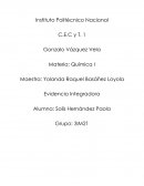 Tarea integradora del curso de química
