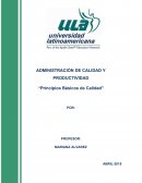 TEMA: ADMINISTRACIÓN DE CALIDAD Y PRODUCTIVIDAD