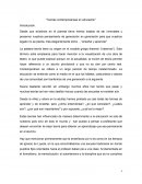 Teorías contemporaneas en educación. Entonces ¿cuál es la evolución que ha tenido la educación durante el paso del tiempo?.