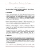 TÉRMINOS DE REFERENCIA ELABORACIÓN DEL PLAN DE DESARROLLO MUNICIPAL 2015 – 2019 DEL GAM PAPEL PAMPA