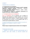 Unidad II TEMARIO DE LA UNIDAD 2