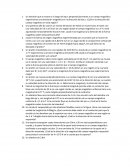 Un electrón que se mueve a lo largo del eje x perpendicularmente a un campo magnético