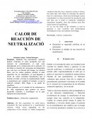 Tema de el Calor de neutralizacion