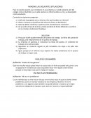 IMAGINE LAS SIGUIENTES SITUACIONES