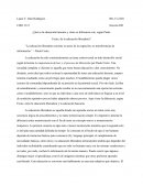 “La educación liberadora consiste en actos de la cognición, no transferencias de información.”