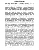 Quien fue Augusto comte