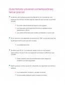 Guía historia universal contemporánea tercer parcial