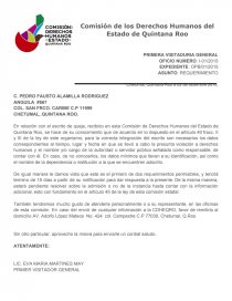 Machote de requerimiento. Página 1