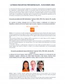 ULTIMAS ENCUESTAS PRESIDENCIALES - ELECCIONES 2016