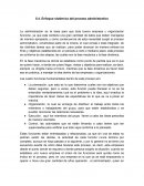 Enfoque sistémico del proceso administrativo.